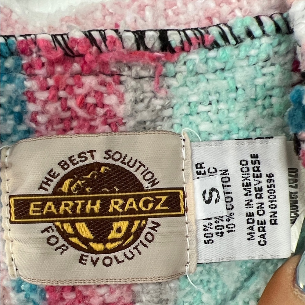 Striped Multicolor Women's Hoodie - Picture 2 of 3